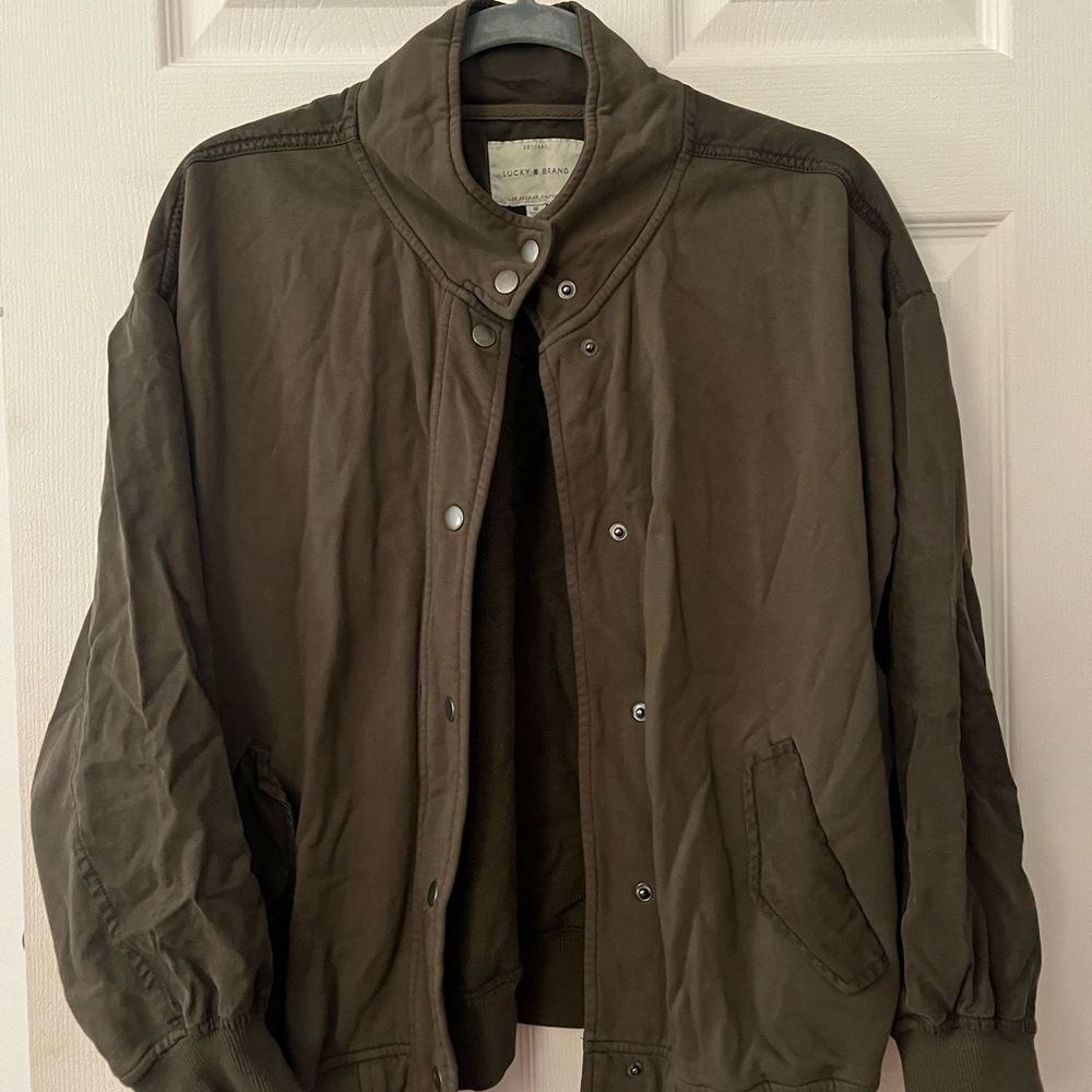 Lucky Brand Women's Utility Jacket in Olive